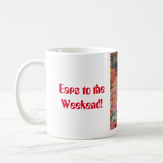 Ohren zur Tasse Coconut Sam am Wochenende (Links)