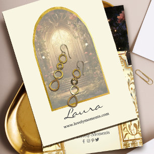 Ohrenanzeige für das verzauberte Gartentor Visitenkarte