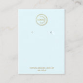 Ohrenanzeige verleiht Ihrem Logo ein hellblau Visitenkarte (Vorderseite)