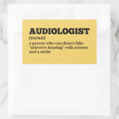 Ohrenarzt Funny Definition Sticker (Tasche)