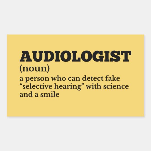 Ohrenarzt Funny Definition Sticker (Vorderseite)