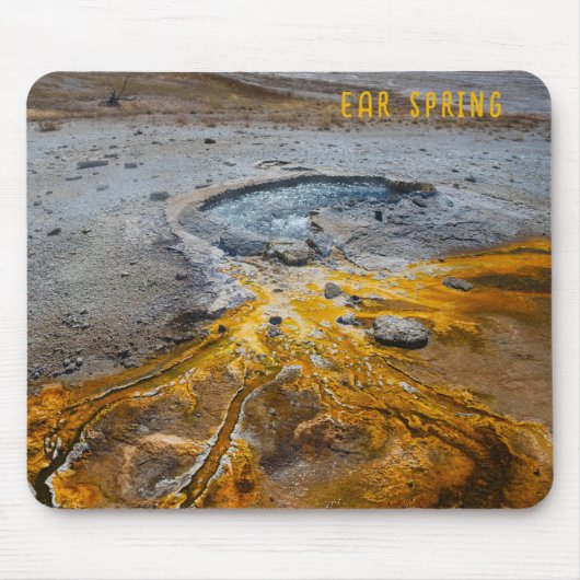 Ohrfrühlingspark Yellowstone Nationalpark Mousepad (Vorne)