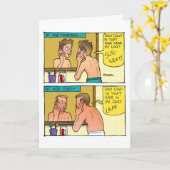 Ohrhaar Cartoon Geburtstagskarte Karte (Gelbe Blume)