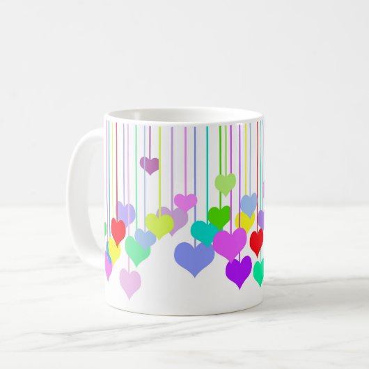 Ohrhöre auf Weiß Kaffeetasse (Vorderseite Links)