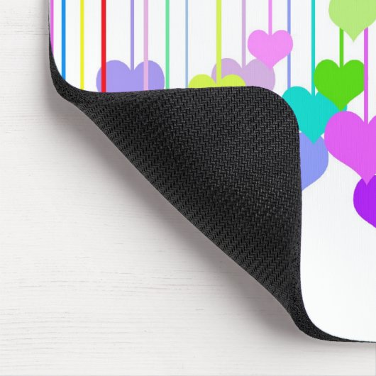 Ohrhöre auf Weiß Mousepad (Ecke)