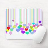 Ohrhöre auf Weiß Mousepad (Mit Mouse)