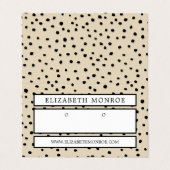 Ohrhörer, Schmuckkarte Visitenkarten (Außenseite Aufgefaltet)