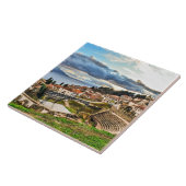 Ohrid, Macedonia panoramic view Fliese (Seite)