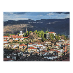 Ohrid, malerisches Foto Nordmakedonien, Poster