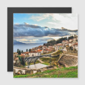Ohrid, Mazedonien Panoramasicht Magnetkarte (Vorne/Hinten)