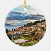 Ohrid, Mazedonien-Stadtbild Keramik Ornament (Hinten)