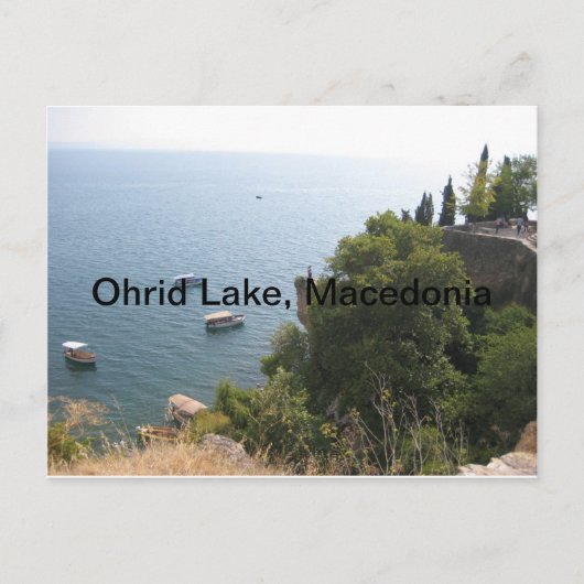 Ohrid-See, Mazedonien Postkarte (Vorderseite)