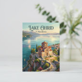 Ohridsee N. Mazedonien Postkarte (Stehend Vorderseite)