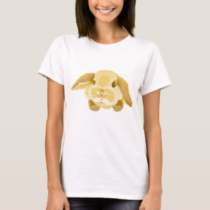 Ohriges Häschen Schmierölniederdrucks T-Shirt
