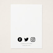 Ohrkarte für die sozialen Medien (Rückseite)