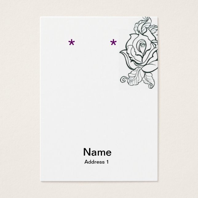 Ohrkarte Leere/Tätowierung und Leapord (Vorderseite)