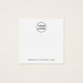 Ohrkarte mit weißem oder benutzerdefiniertem Logo (Vorderseite)