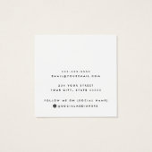 Ohrkarte mit weißem oder benutzerdefiniertem Logo (Rückseite)