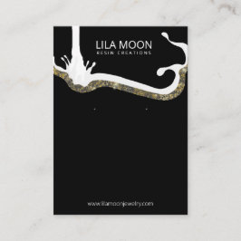 Ohrkarten für Resin-Schmuck Visitenkarte