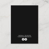 Ohrkarten für Resin-Schmuck Visitenkarte (Rückseite)