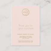 Ohrmarkierung Logo-Blende hinzufügen Visitenkarte (Rückseite)