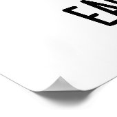 Ohrresistenter, sonniger Kaninchenpun Poster (Ecke)