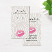 Ohrring Display Cards Niedlich Zebra Lips Schmuck (Schreibtisch)