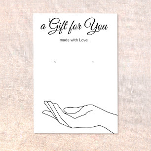 Ohrring-Geschenkkarte Visitenkarte