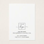 Ohrring-Karte für Gebirge und Bäume (Rückseite)