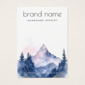 Ohrring-Karte für Gebirge und Bäume (Vorderseite)