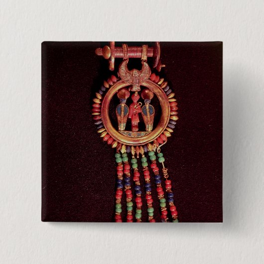 Ohrring vom Grab von Tutankhamun Tal Button (Vorderseite)