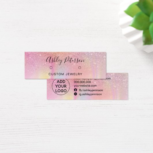 Ohrringe aus Chic Glitzer (Schreibtisch)