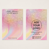 Ohrringe aus Chic Glitzer Regenbogenschmuck (Vorne & Hinten)