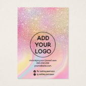 Ohrringe aus Chic Glitzer Regenbogenschmuck (Rückseite)