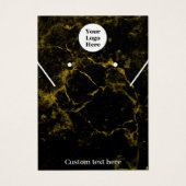 Ohrringe aus schwarzem und goldfarbenem Marmor Dis (Vorderseite)