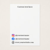 Ohrringe aus weißem Marmor Display Card (Rückseite)