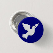 Ohrringe aus weißem Taubenschlag rechts Button (Vorne & Hinten)