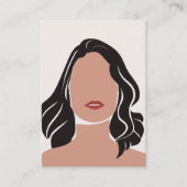 Ohrringe Display Card QR Code Telefonnummerkarte (Vorderseite)