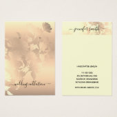 Ohrringe Display-Karte Romantisch Vintag rosa Blüt (Vorne & Hinten)