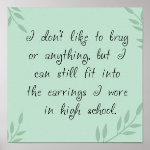 Ohrringe gepasst poster