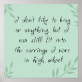 Ohrringe Poster (Vorne)