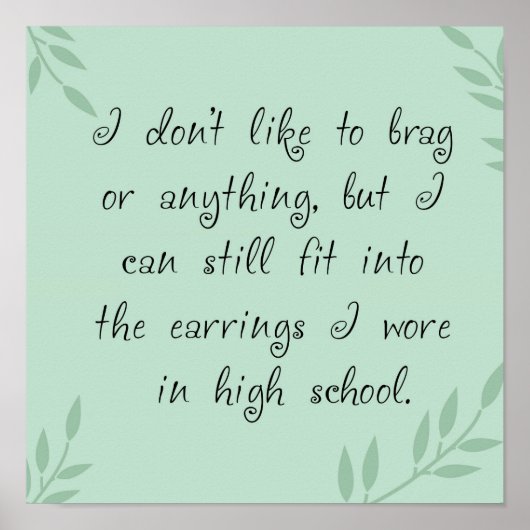 Ohrringe Poster (Vorne)