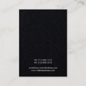 Ohrschmuckkarte mit weißen Blume Visitenkarte (Rückseite)