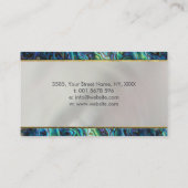 Ohrschnecke und Gold Choku Rei auf Perlmutt Visitenkarte (Rückseite)