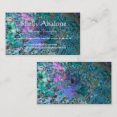 OhrschneckenseeMuschel-Hintergrundentwurf 3 Visitenkarte (Vorne/Hinten)