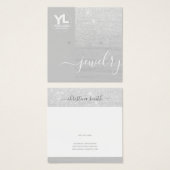 Ohrstöcke Glamour Silver Glitzer Glam anzeigen (Vorne & Hinten)