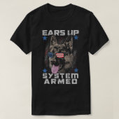 Ohrsystem mit Rüstung K9 T-Shirt (Design vorne)