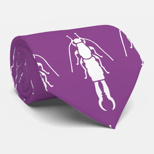 Ohrwurm-Single-Datei-lila Krawatte (Gerollt)