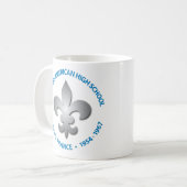 OHS Lilien-Tasse Kaffeetasse (Vorderseite Links)
