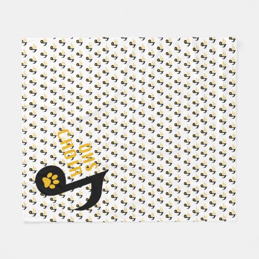 OHSChoir Note Fleece Blanket (Vorderseite (Horizontal))